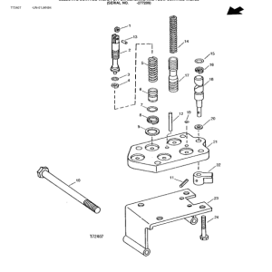 John Deere 300B Backhoes Parts Catalog Manual