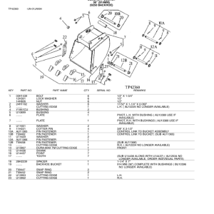 John Deere 300B Backhoes Parts Catalog Manual