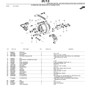 John Deere 301A Tractors Parts Catalog Manual