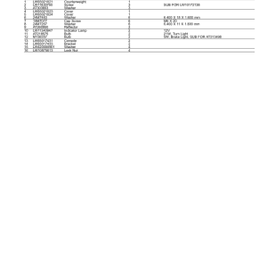 John Deere 304L Loaders (SN 1LU304LX_ _B040073-) Parts Catalog Manual