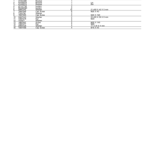 John Deere 260E Articulated Dump Trucks (SN 1DW260E_ _F708125-) Parts Catalog Manual