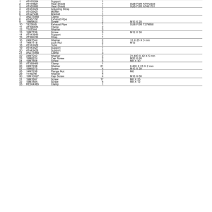John Deere 260E Articulated Dump Trucks (SN 1DW260E_ D708125-) Parts Catalog Manual