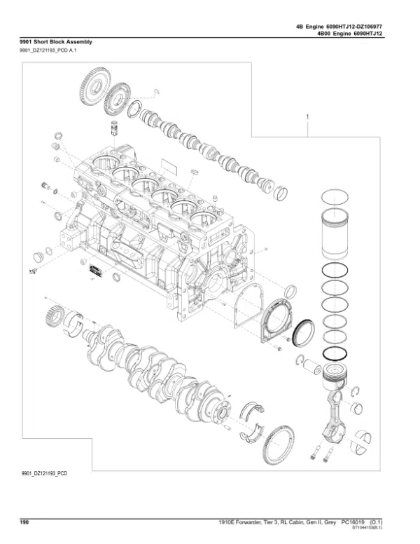 PC16019_189-600x776 John Deere 1910E Forwarder, T3, RL Cabin, Gen II, Grey (SN C001884-) Parts Catalog Manual