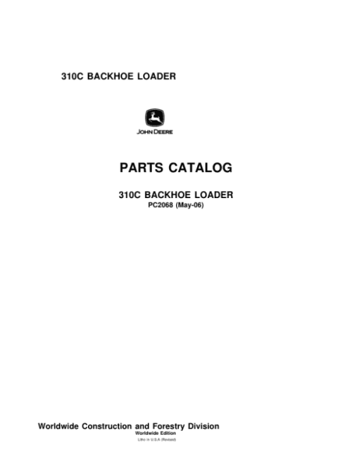 PC2068_1-600x776 John Deere 310C Backhoes Parts Catalog Manual