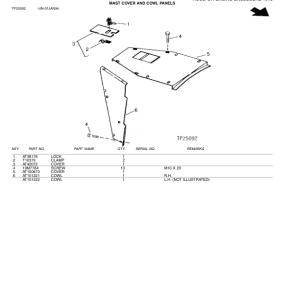 John Deere 315C Backhoes Parts Catalog Manual