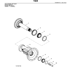 John Deere 1200, 1400, 1600 Axles Parts Catalog Manual
