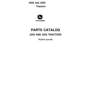 PC4216_1-600x776 John Deere 2355, 2555 Tractors Parts Catalog Manual