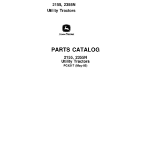 PC4217_1-600x776 John Deere 2155, 2355N Tractors Parts Catalog Manual