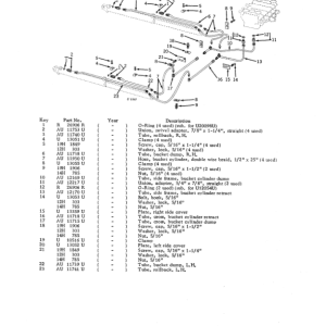 John Deere 2010, 805, 806, 807 Bucket Attachments Parts Catalog Manual