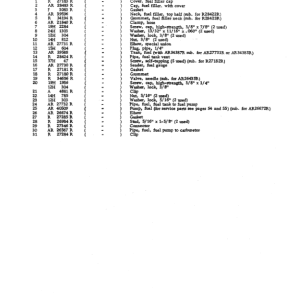 John Deere 3010 Tractors Parts Catalog Manual