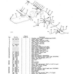 John Deere 1100, 1120 Attachments Parts Catalog Manual