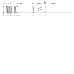 John Deere 1412E, 1810E, 1814E Scrapers Parts Catalog Manual