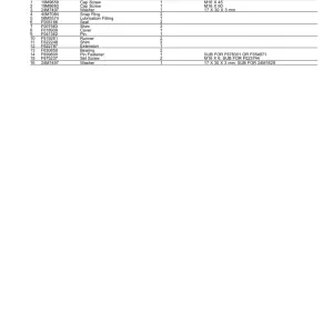 John Deere 1710D T3, 1711D Forwarders (SN 001001–) Parts Catalog Manual
