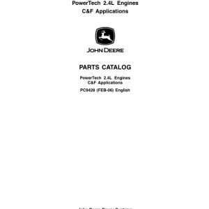 PC9428_1-600x776 John Deere 2.4L, 4024TTXXX Engines Parts Catalog Manual
