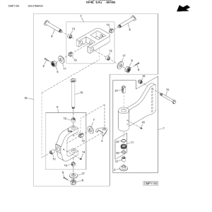 John Deere 1810E, 1814E, 1512E, 2112E Scrapers (SN 060201–) Parts Catalog Manual