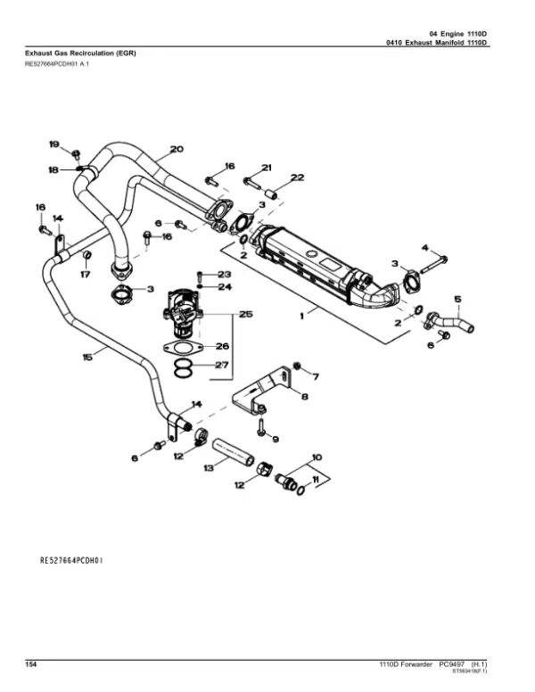 PC9497_153-600x776 John Deere 1110D T3 Forwarders (SN 002301-) Parts Catalog Manual