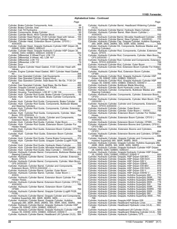 PC9497_21-600x776 John Deere 1110D T3 Forwarders (SN 002301-) Parts Catalog Manual