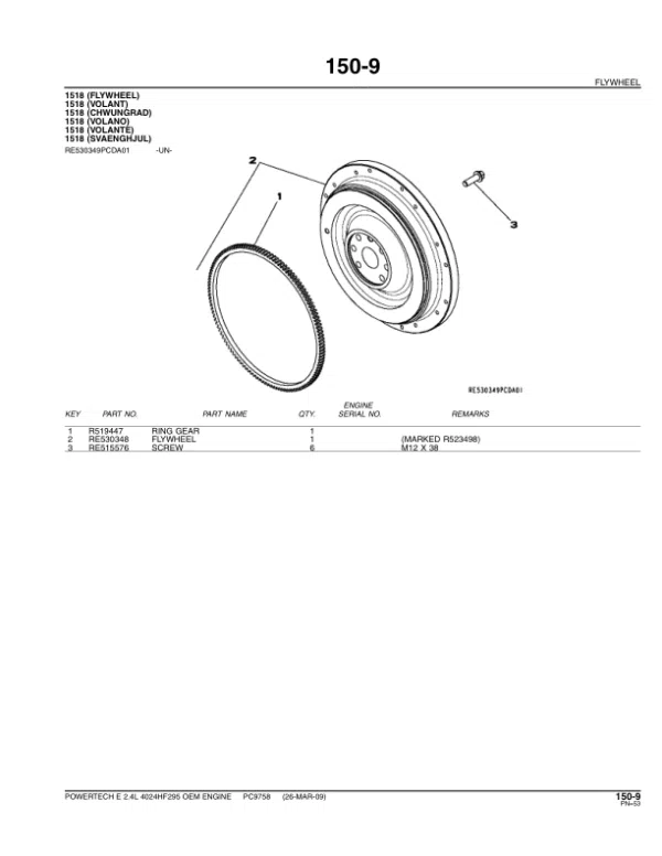 PC9758_54-600x776 John Deere 2.4L, 4024HF295 Engines Parts Catalog Manual