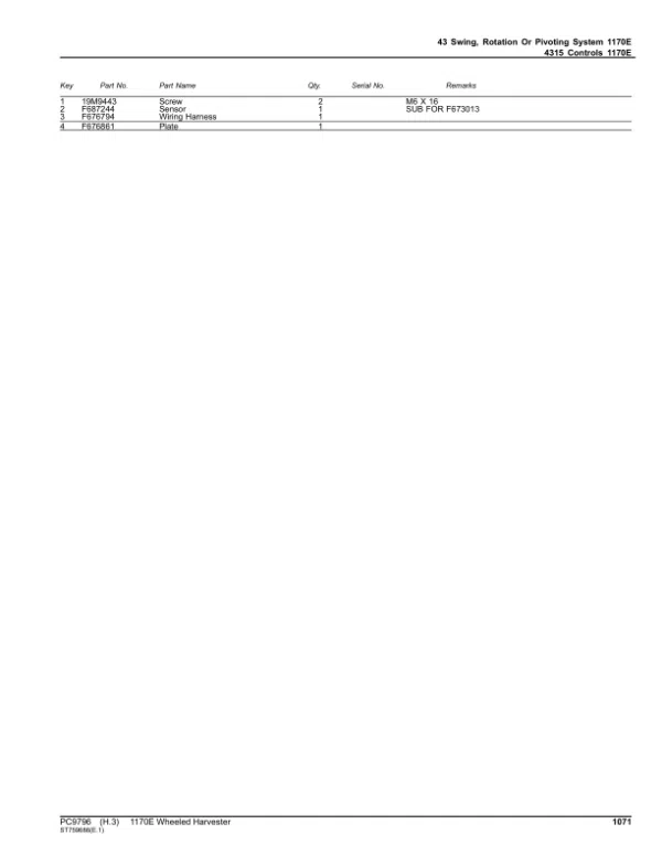 PC9796_1070-600x776 John Deere 1170E T3 Wheeled Harvesters Parts Manual