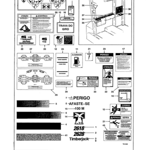 John Deere 2618, 2628 Tracked Feller Bunchers (SN 997416- ) Parts Catalog Manual