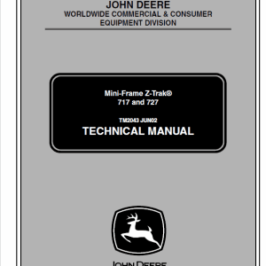 John Deere 717, 727 ZTrak Technical Service Manual