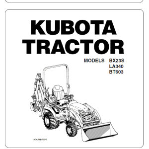 2-4-Kubota Bx23s Tractor Service Repair Manual