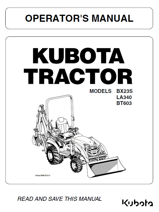 2-4-Kubota Bx23s Tractor Service Repair Manual