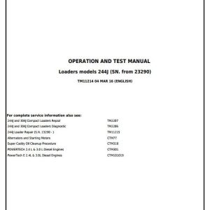 TM11214-John Deere 244J Diagnostic