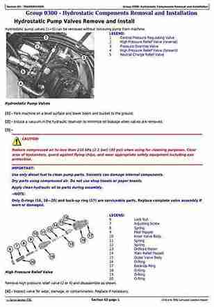 John Deere 244j 304j Loaders Repair Manual