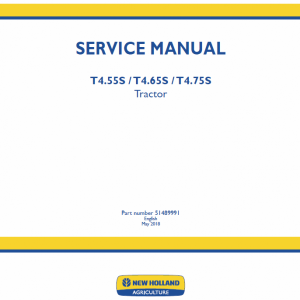 New Holland T4.55S, T4.65S, T4.75S Tractor Service Manual