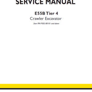 New Holland E55B Tier 4 Crawler Excavator Service Manual