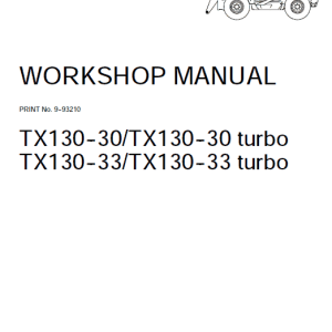 Case Tx130-30 Tx130-33 Tier 3 Telescopic Service Manual