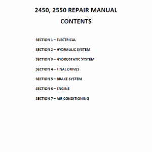 New Holland 2450, 2550 Tractor Service Manual New Holland 2450, 2550 Tractor Service Manual