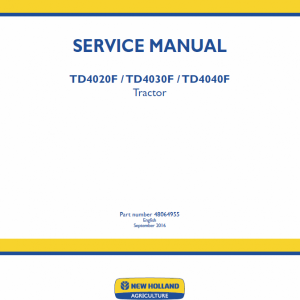 New Holland TD4020F, TD4030F, TD4040F Tractor Service Manual