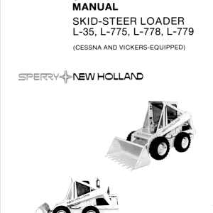 New Holland L35, L775, L778, L779 SkidSteer Service Manual