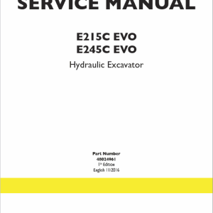 New Holland E245C Evo Excavator Service Manual