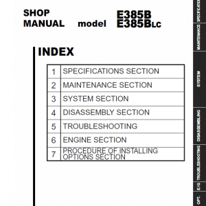 New Holland E385B, E385BLC Excavator Service Manual