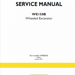 New Holland WE150B Wheeled Excavator Service Manual