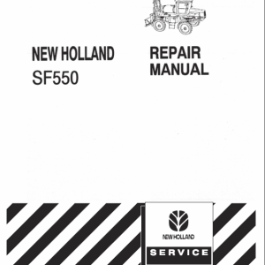 New Holland SF550 Sprayer Service Manual