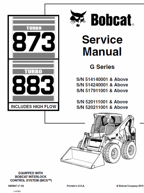 1-18-2.png Bobcat 873 and 883 G-Series Skid-Steer Loader Service Manual
