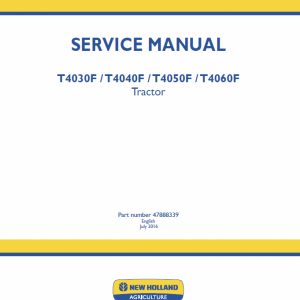 New Holland T4030F, T4040F, T4050F, T4060F Tractor Service Manual