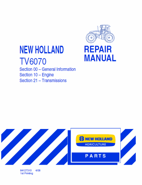 New Holland Tv6070 Tractor Service Manual New Holland Tv6070 Tractor Service Manual