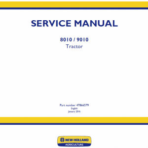 New Holland 8010, 9010 Tractor Service Manual