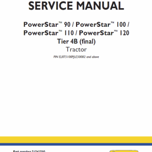 New Holland PowerStar 90, 100, 110, 120 Tractor Service Manual