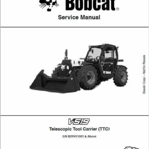 Bobcat V519 versa HANDLER Telescopic Service Repair Manual