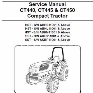 Bobcat CT440 CT450 Tractor Service Manual