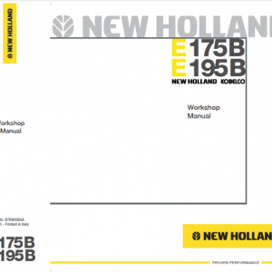 New Holland E175B and E195B Excavator Workshop Manual