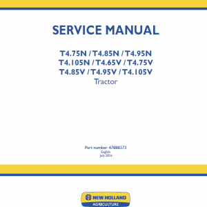 New Holland T4.65N T4.105N Tractor Service Manual