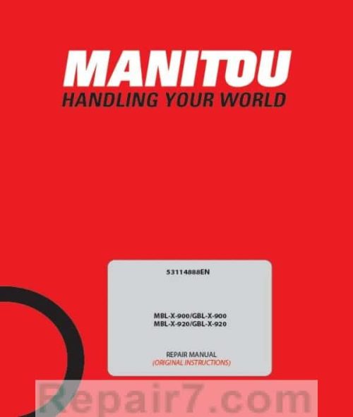 Gehl GBL-X-900, GBL-X-920 Backhoe Loader Repair Service Manual