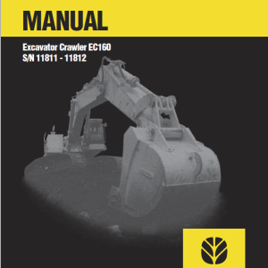 New Holland EC160 Crawler Excavator Service Manual